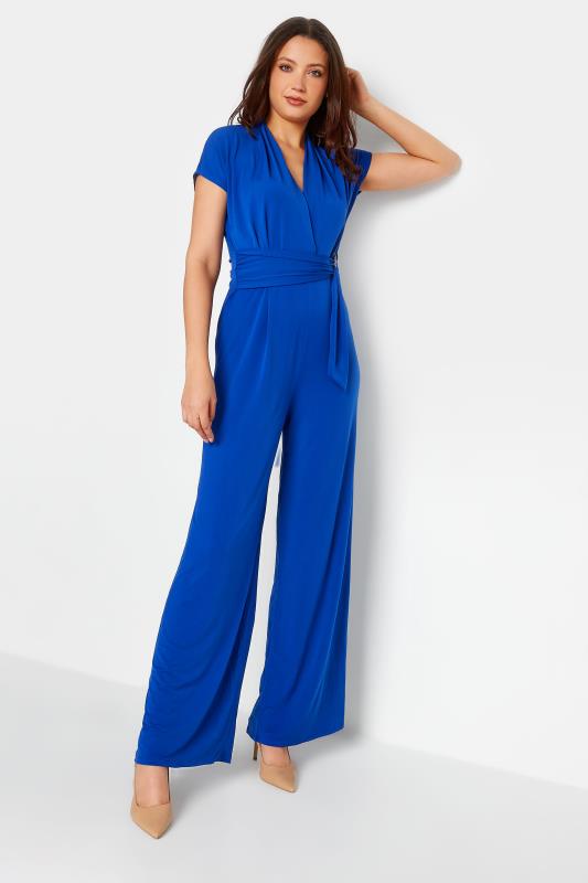 LTS Tall Women's Cobalt Blue Wrap Jumpsuit | Long Tall Sally  2