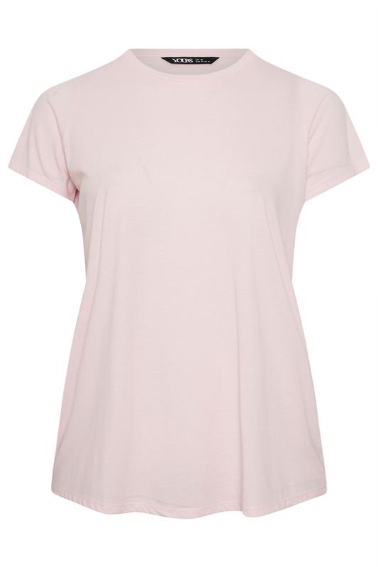 YOURS Plus Size Pink Core Basic T-Shirt | Yours Clothing 5
