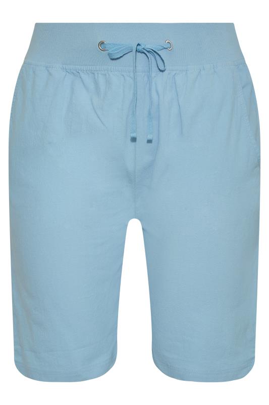 Curve Light Blue Cool Cotton Shorts 4