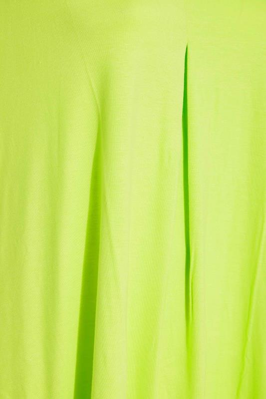 Plus Size Lime Green Swing Vest Top | Yours Clothing 4