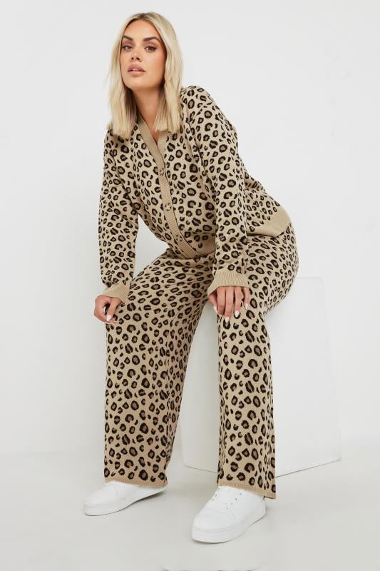 LIMITED COLLECTION Plus Size Natural Brown Leopard Print Cardigan | Yours Clothing  2