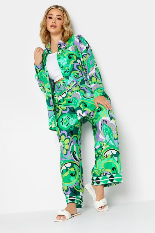 LIMITED COLLECTION Plus Size Curve Green Abstract Print Shirt | Yours Clothing 4