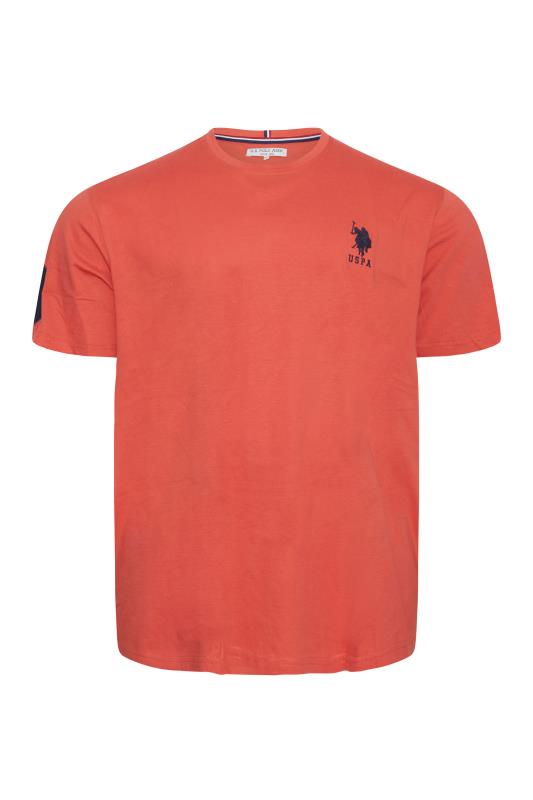 U.S. POLO ASSN. Big & Tall Orange Player 3 T-Shirt 3