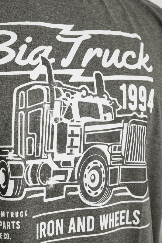 BadRhino Big & Tall Charcoal Grey Truck Graphic Print T-Shirt_Z.jpg