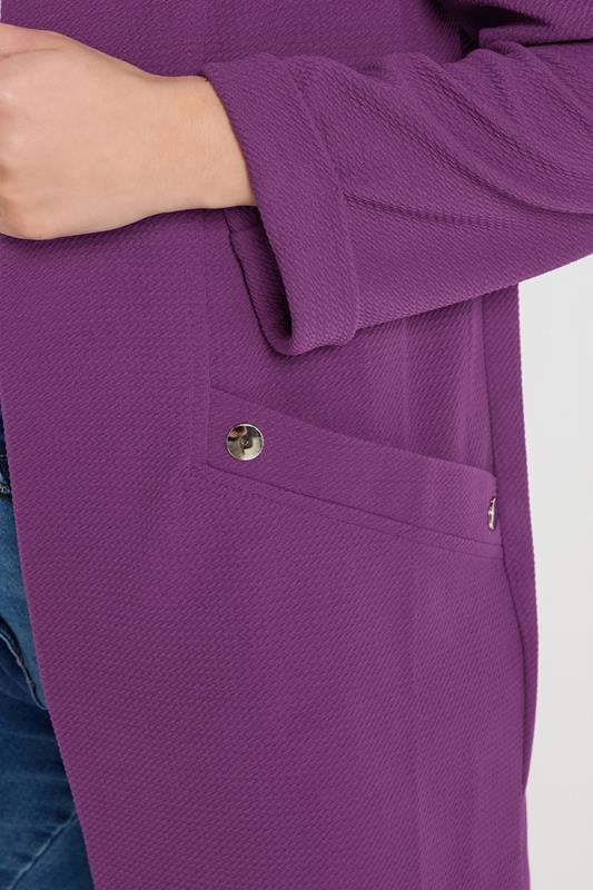M&Co Purple Textured Jersey Jacket | M&Co 4