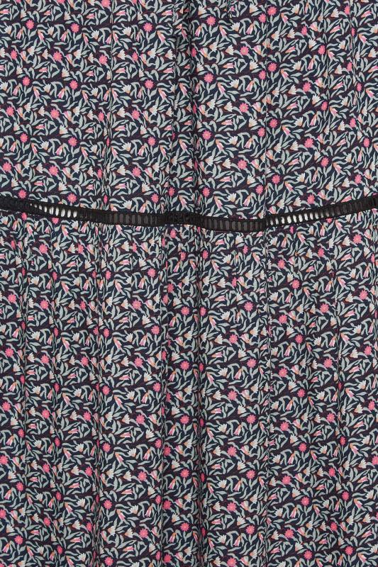 LTS Tall Women's Black Ditsy Floral Print Maxi Skirt | Long Tall Sally 4