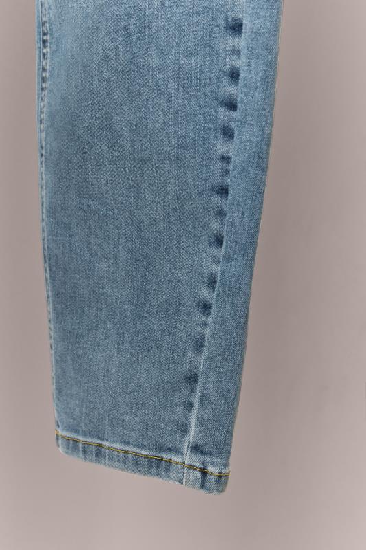 EVANS Plus Size Blue Mid Wash Contour Skinny Jeans | Evans 7