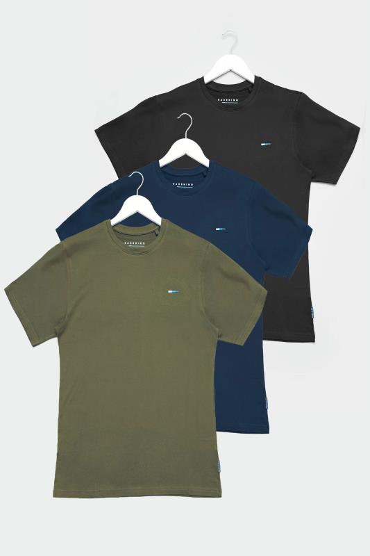  Grande Taille BadRhino Multi 3 Pack Cotton T-Shirts