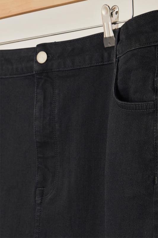 EVANS Plus Size Black Midaxi Denim Skirt | Evans 6