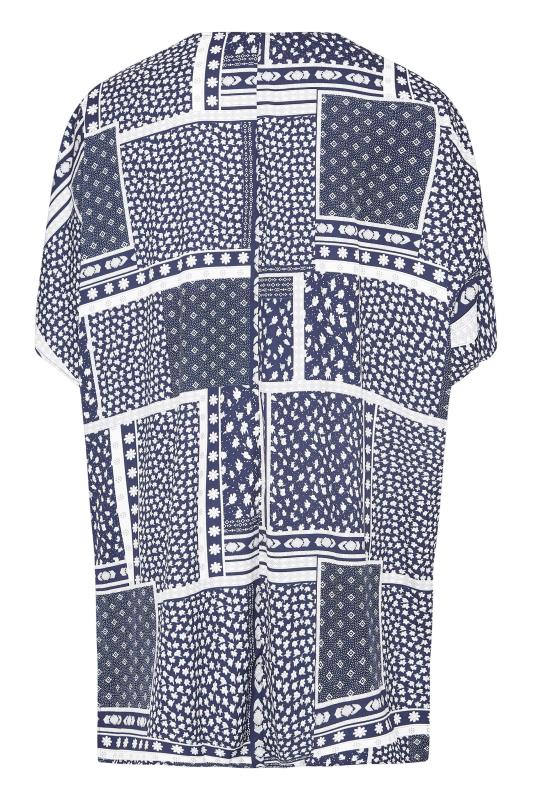 LIMITED COLLECTION Curve Navy Blue Patchwork Print Kimono_Y.jpg