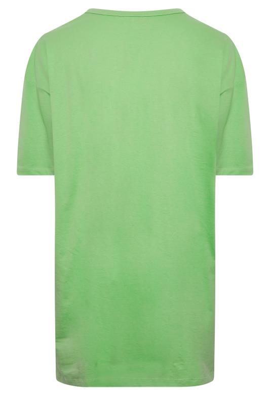 YOURS Curve Plus Size 2 PACK White & Green 'Miami' Tunic T-Shirts | Yours Clothing  11