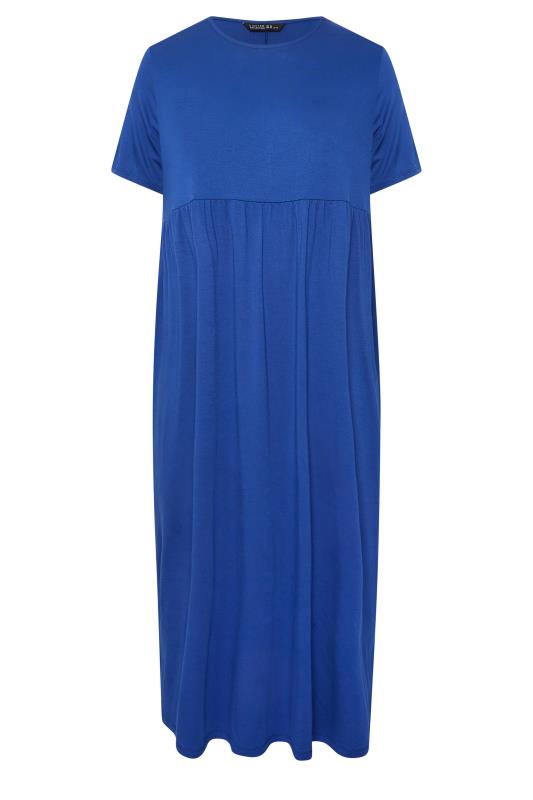 LIMITED COLLECTION Plus Size Blue Pocket Maxi Dress | Yours Clothing 6