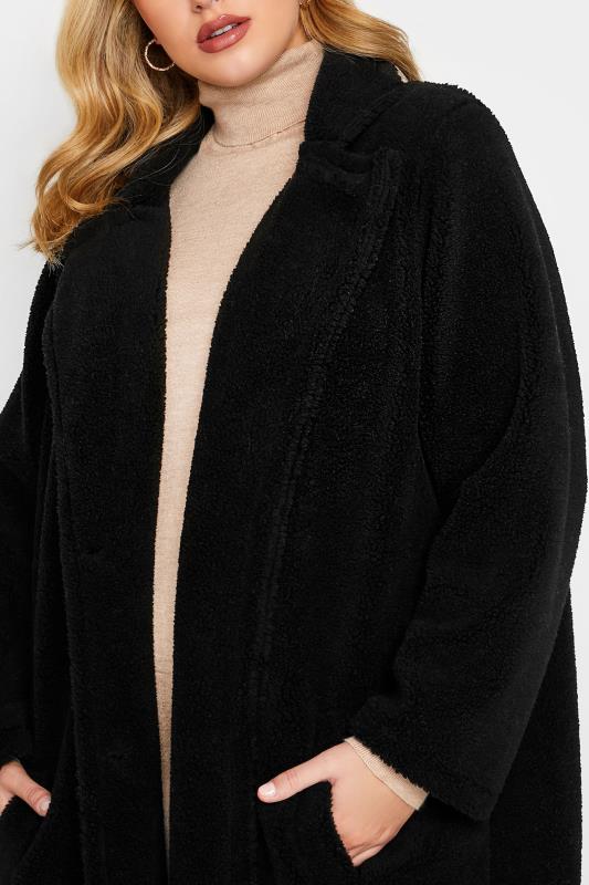 YOURS Plus Size Black Faux Fur Coat 6