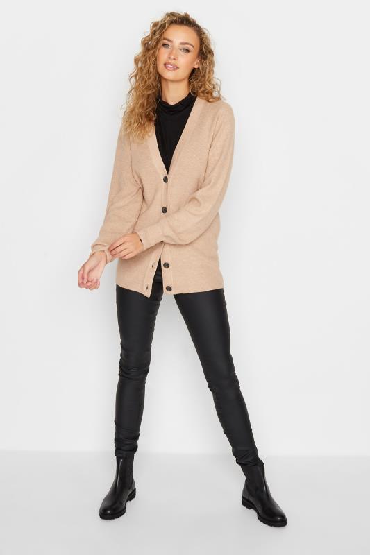 Tall Women's LTS Beige Brown Knitted Cardigan | Long Tall Sally 2