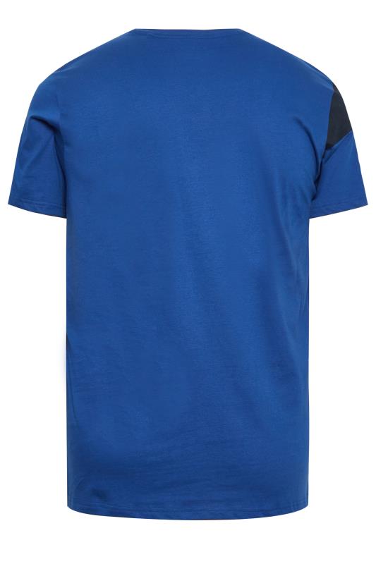 BadRhino Big & Tall Blue Diagonal Stripe T-Shirt | BadRhino 4
