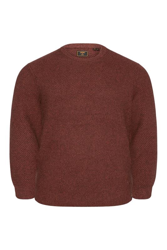 Men's  SUPERDRY Big & Tall Brown Knitted Jumper