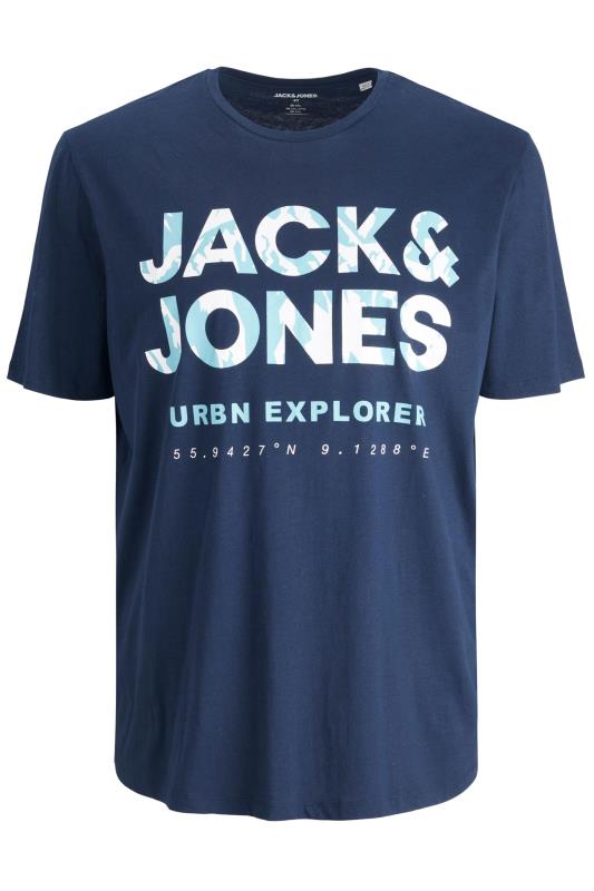JACK & JONES Big & Tall Navy Blue Booster T-Shirt 2