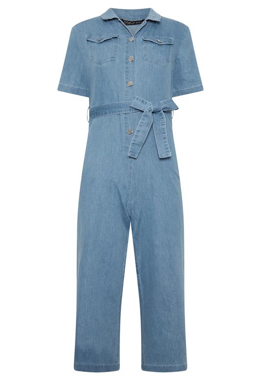 M&Co Petite Blue Denim Jumpsuit | M&Co 5