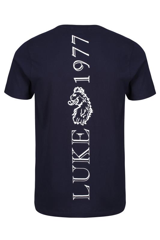 LUKE 1977 Big & Tall Navy Blue Type Writer T-Shirt_BK.jpg