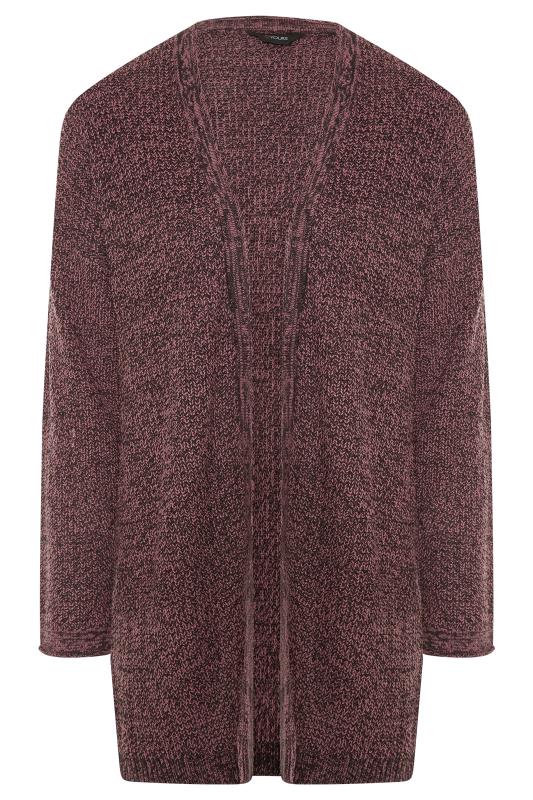 Plus Size Curve Pink Twist Essential Knitted Cardigan | Yours Clothing 6