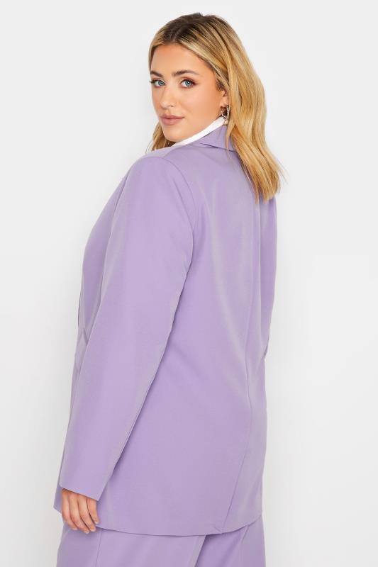 YOURS Plus Size Lavender Purple Blazer | Yours Clothing  4