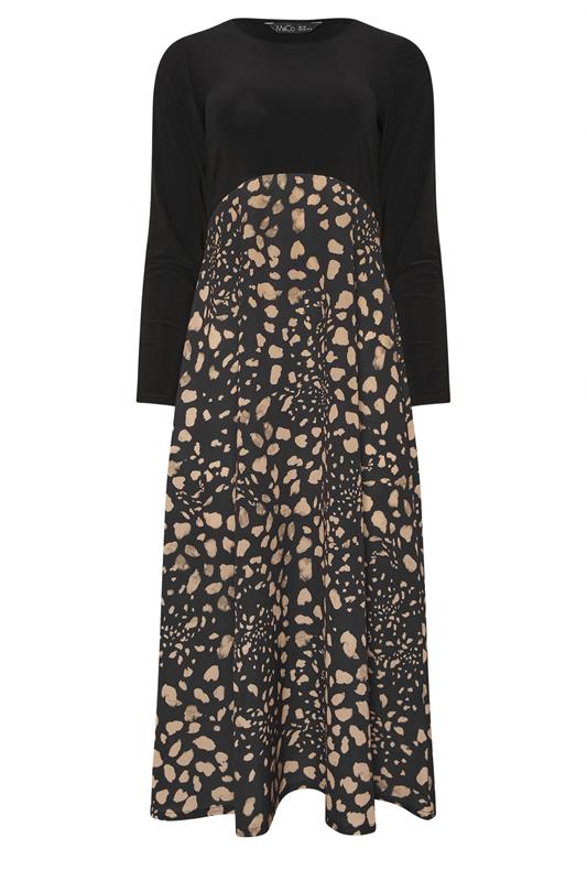 M&Co Black Abstract Print 2 In 1 Maxi Dress | M&Co 5