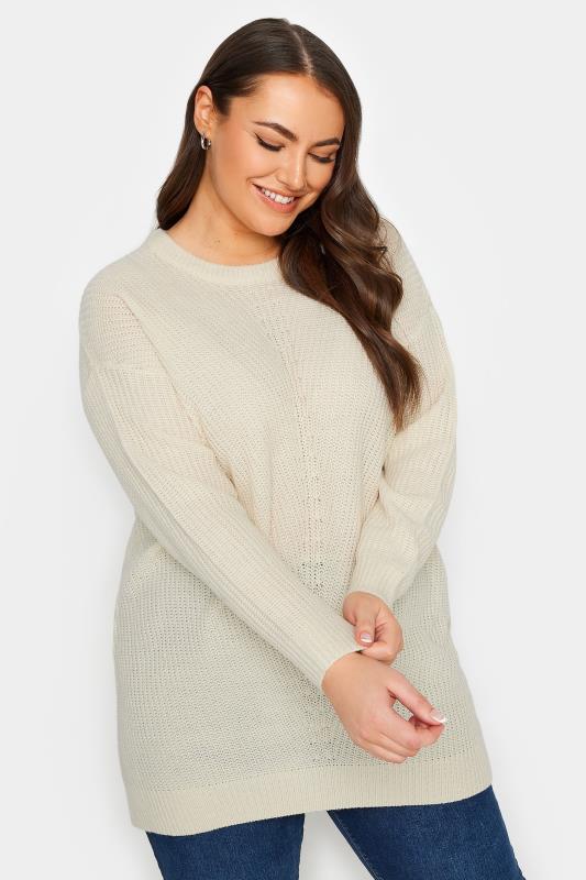 YOURS Plus Size Pink Essential Jumper | Yours Clothing 1