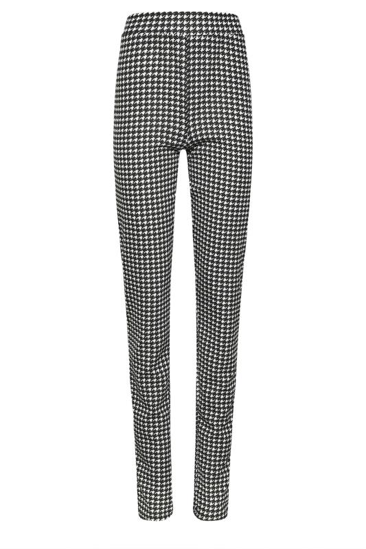 LTS Tall Black Dogtooth Check Trousers | Long Tall Sally 4