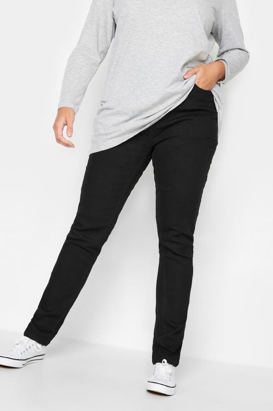  Grande Taille YOURS Curve Black Straight Leg Fit Stretch RUBY Jeans