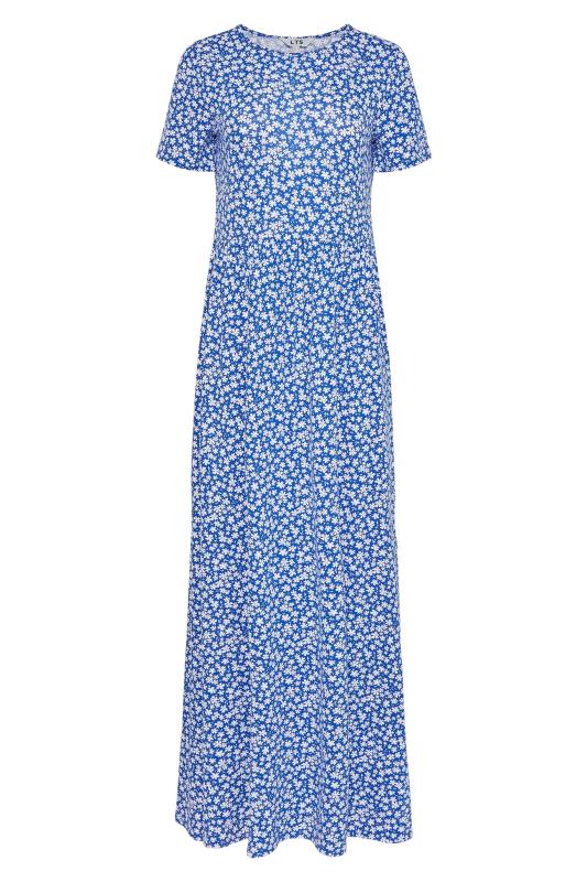 LTS Tall Women's Blue Ditsy Print Maxi Dress | Long Tall Sally  5