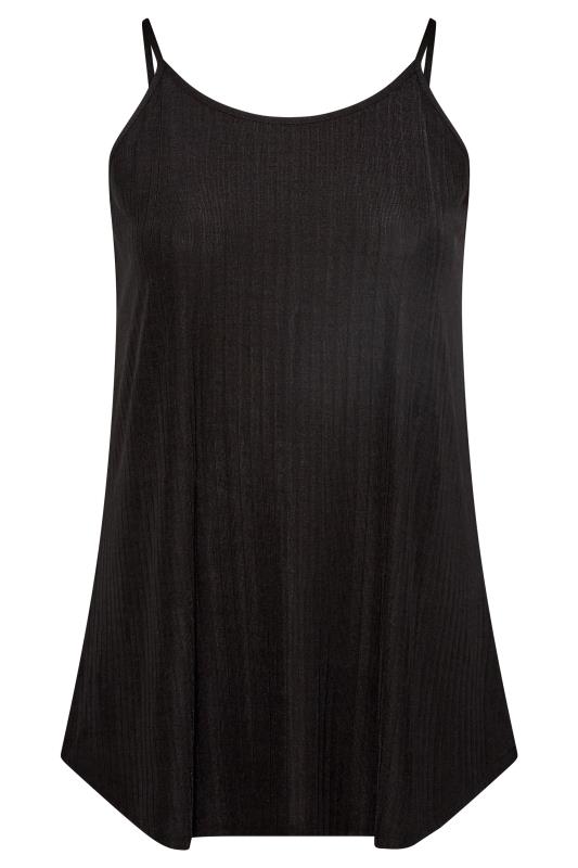 Curve Black Ribbed Cami Vest Top_X.jpg