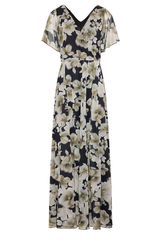 LTS Tall Women's Black Floral Mesh Maxi Dress | Long Tall Sally 5