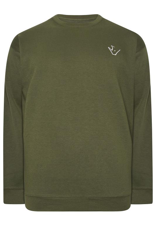  IronRhino Big & Tall Olive Green Logo Sweatshirt