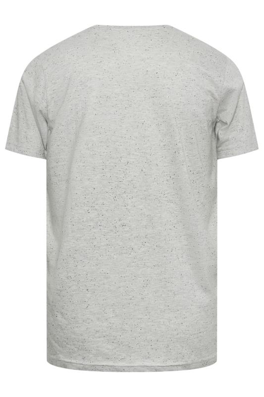 BadRhino Big & Tall Grey Neppy Marl T-Shirt| BadRhino 3