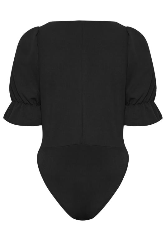 YOURS LONDON Curve Plus Size Black Sweetheart Bodysuit | Yours Clothing  7