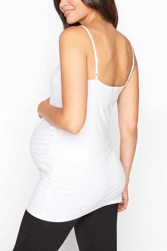 2 PACK Tall Maternity Black & White Cami Vest Tops_C.jpg