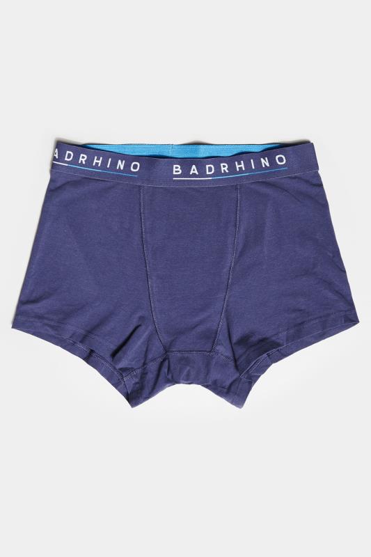 BadRhino Big & Tall Navy Blue Essential 3 Pack Boxers 6
