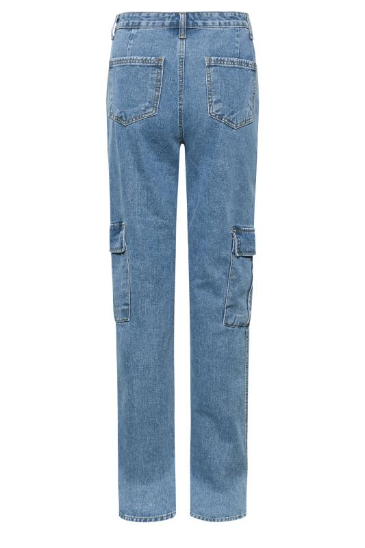LTS Tall Blue IVY Cargo Jeans | Long Tall Sally 5
