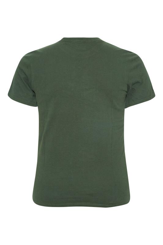 SUPERDRY Big & Tall Khaki Green Vintage Logo T-Shirt 2