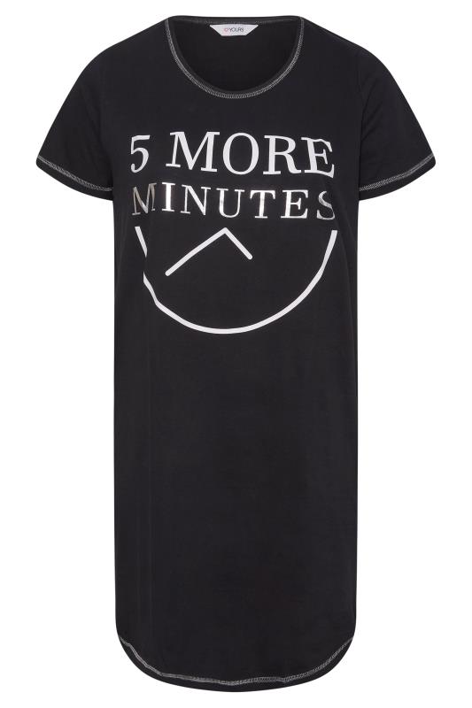 Curve Black '5 More Minutes' Nightdress 5