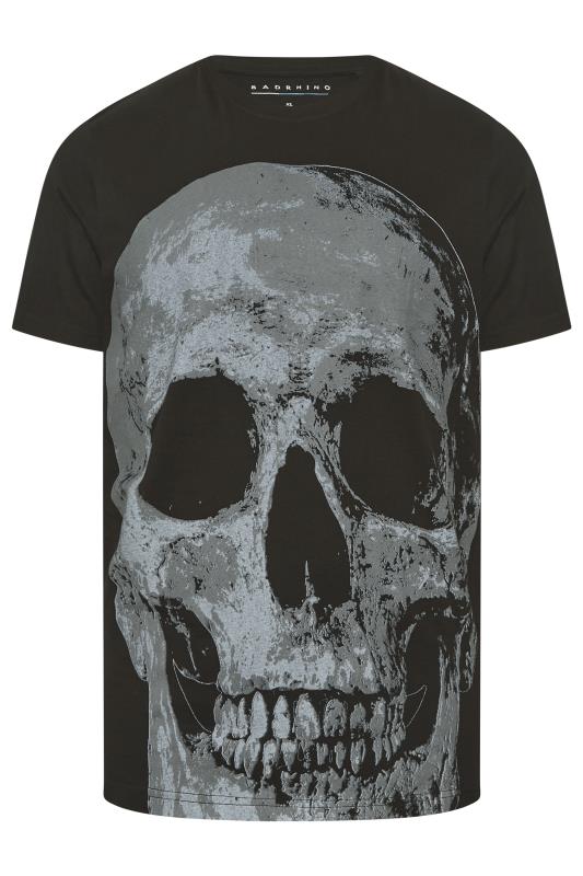 BadRhino Big & Tall Black Large Skull T-Shirt | BadRhino 3