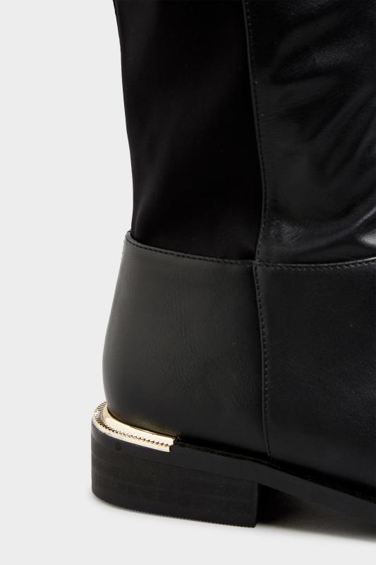 LTS Black Faux Leather Over The Knee Stretch Boots_D.jpg
