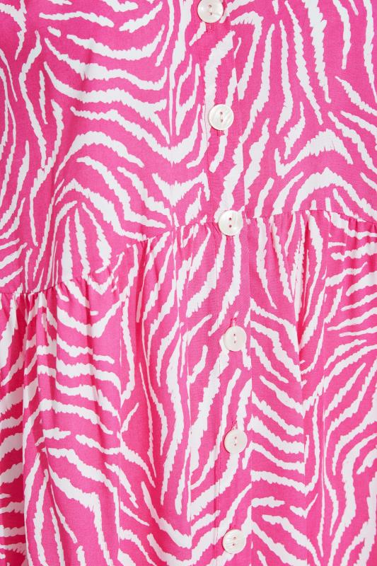 YOURS LONDON Plus Size Pink Animal Print Tunic Dress | Yours Clothing 4