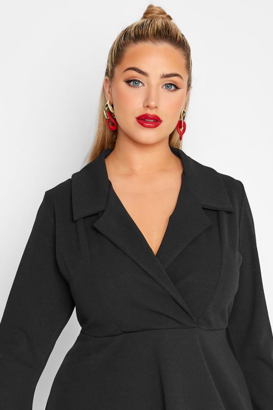 LIMITED COLLECTION Plus Size Black Blazer Dress | Yours Clothing 4