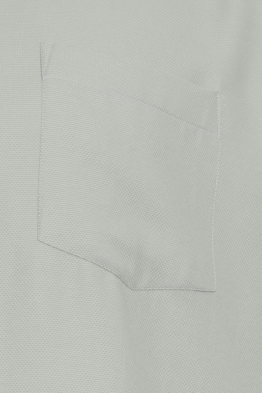 KAM Big & Tall Sage Green Dobby Textured Shirt | BadRhino 5