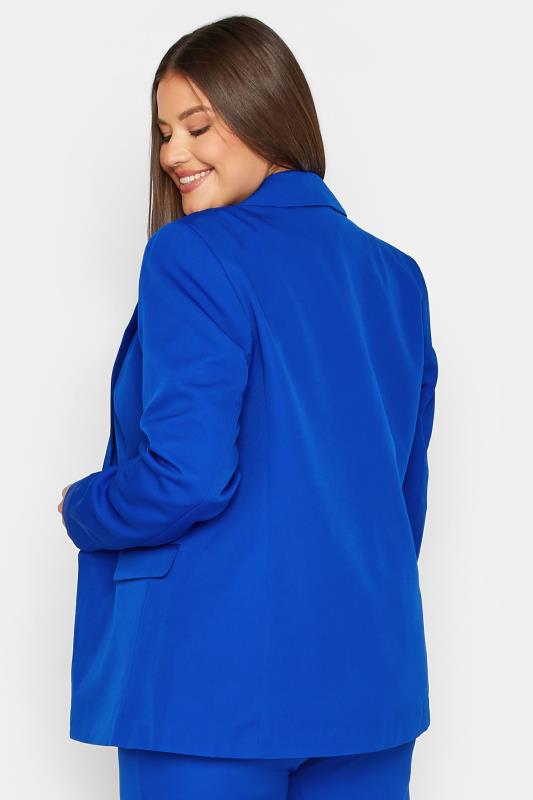 LTS Tall Women's Cobalt Blue Scuba Crepe Blazer | Long Tall Sally 3