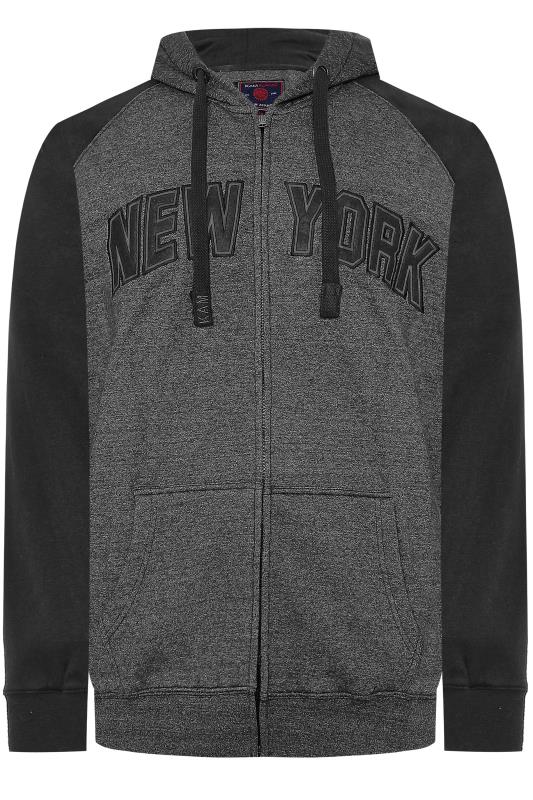 KAM Grey New York  Zip Through Hoodie_202820F.jpg