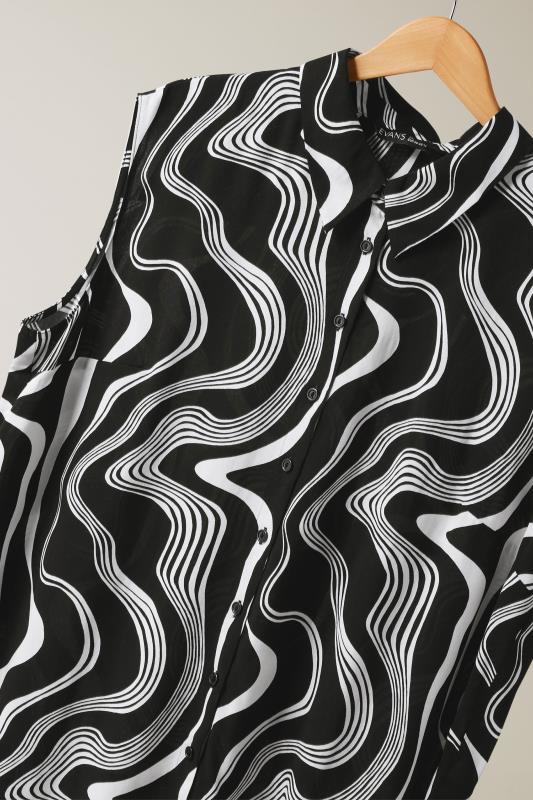 EVANS Plus Size Black Abstract Print Tunic | Evans 7