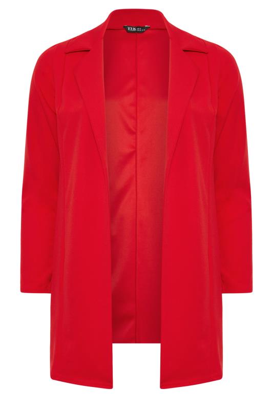 YOURS Plus Size Red Pocket Blazer | Yours Clothing 5