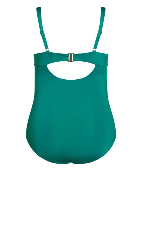 Evans Green Cutout Swimsuit 4